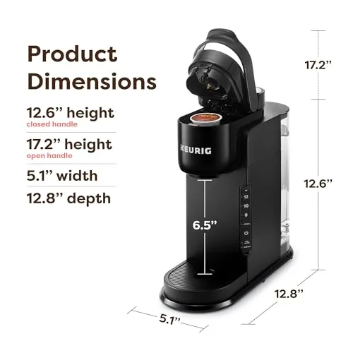 Keurig K-Express Single Serve K-Cup Pod Coffee Maker, 3 Brew Sizes, Strong Button Feature, 42oz Removable Reservoir, Black - Image 2